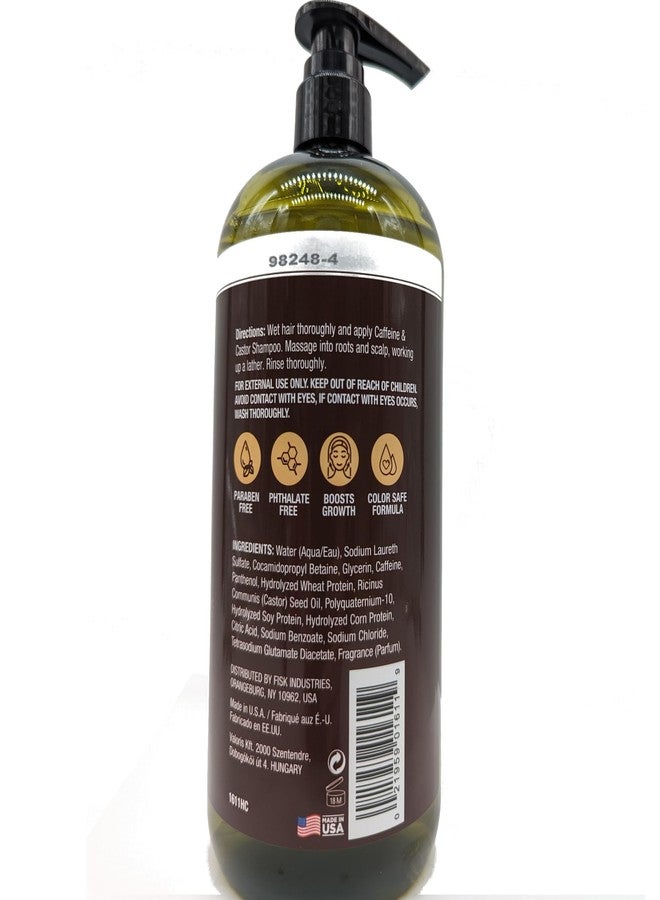 Hair Chemist Caffeine and Castor Faster Growth Shampoo 33.8 oz. - Hair Shampoo for Faster Hair Growth, Sulfate Free Shampoo - Image 2